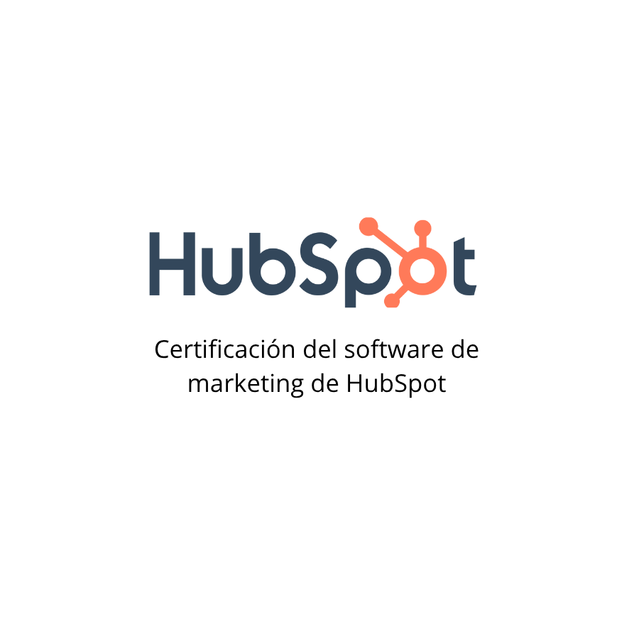 Certificación del software de marketing de HubSpot
